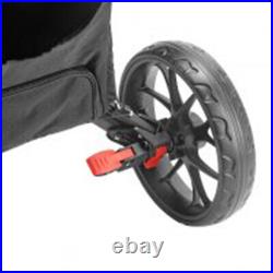 Pull Compact Trolley Sport CaddyTek Holder Golf Push Cart Adjustable Handle