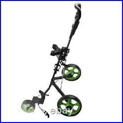 Push Cart Bag Cart 3 Wheeled Folding Cart With Quick Braking (D)