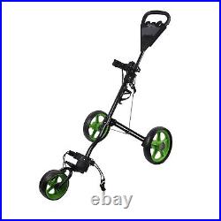Push Cart Bag Cart 3 Wheeled Folding Cart With Quick Braking F REL