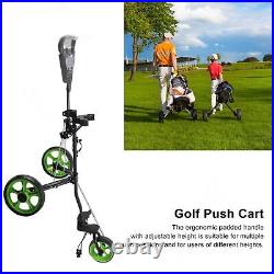 Push Cart Bag Cart 3 Wheeled Folding Cart With Quick Braking For G d