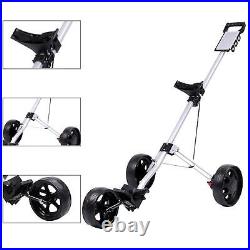 Push Pull Golf Cart Golfing Cart with Scoreboard Golf Walking Pull Cart