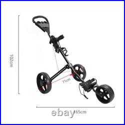 Push Pull Golf Cart Lightweight Professional Folding Golf Walking Pull Cart