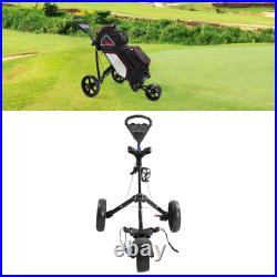 Push Pull Golf Cart Lightweight Professional Folding Golf Walking Pull Cart