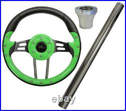 RHOX Aviator Club Car Precedent Golf Cart Steering Wheel Kit Lime Green