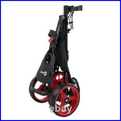 Ram Golf Push / Pull 3-Wheel Golf Cart with 360 Rotating Front Wheel