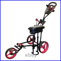 Ram Golf X-Pro Laser 3 Wheel Golf Pull Cart Trolley with Seat