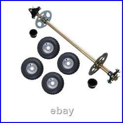 Rear Axle Kit Wheel Hub + 145/70-6 Wheel for Mini ATV Quad Go Kart Cart Golf