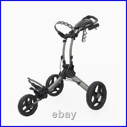 Rovic RV1C 3 Wheel Compact Golf Trolley (Silver Black)