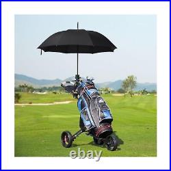SPOTRAVEL 3 Wheel Golf Push Pull Cart, Folding Lightweight Golf Trolley with