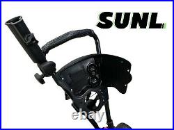 SUNL 3 Big Wheel Easy Control Heavy Duty Foldable Golf Push Cart