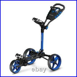 SereneLife SLGCFLW 3 Wheel Walking Golf Bag Push Cart Holder with Elastic Strap