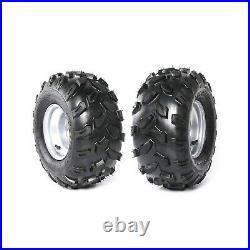 Set 2 ATV Tyres 8 inch Wheels 18x9.50-8 18x9.5-8 Tyre Rim Mower Quad Golf Cart