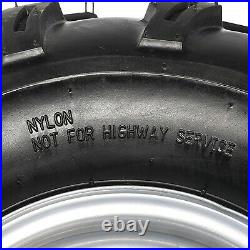 Set 2 ATV Tyres 8 inch Wheels 18x9.50-8 18x9.5-8 Tyre Rim Mower Quad Golf Cart
