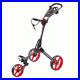 Skymax Cube 3 Wheeled Push Golf Trolley + Free Gifts Charcoal/Red
