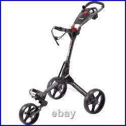 Skymax Cube Compact 3 Wheeled Golf Trolley / Charcoal Black +free Gift Pack