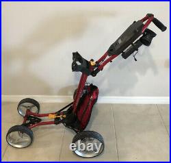 Sun Mountain Micro Four Wheel Push Golf Cart Folding With Bag And Cup Holder