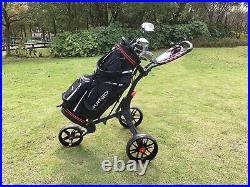 Vilineke Compact 3 Wheel Golf Push Cart golf trolley Black