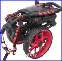 Vilineke Compact 3 Wheel Golf Push Cart golf trolley Red
