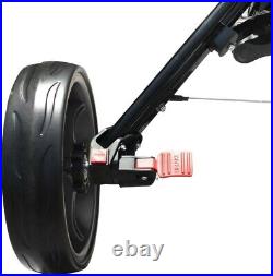 Vilineke OneClick Golf Push Cart 3 Wheels Quick Fold and Light Trolley Black NEW