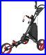 Vilineke OneClick Golf Push Cart 3 Wheels Quick Fold and Light Trolley-Red