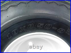 Wheel & Tire Golf Cart Tire 18X8.5-8 with White 8X7 4/4 Rim 2 PACK